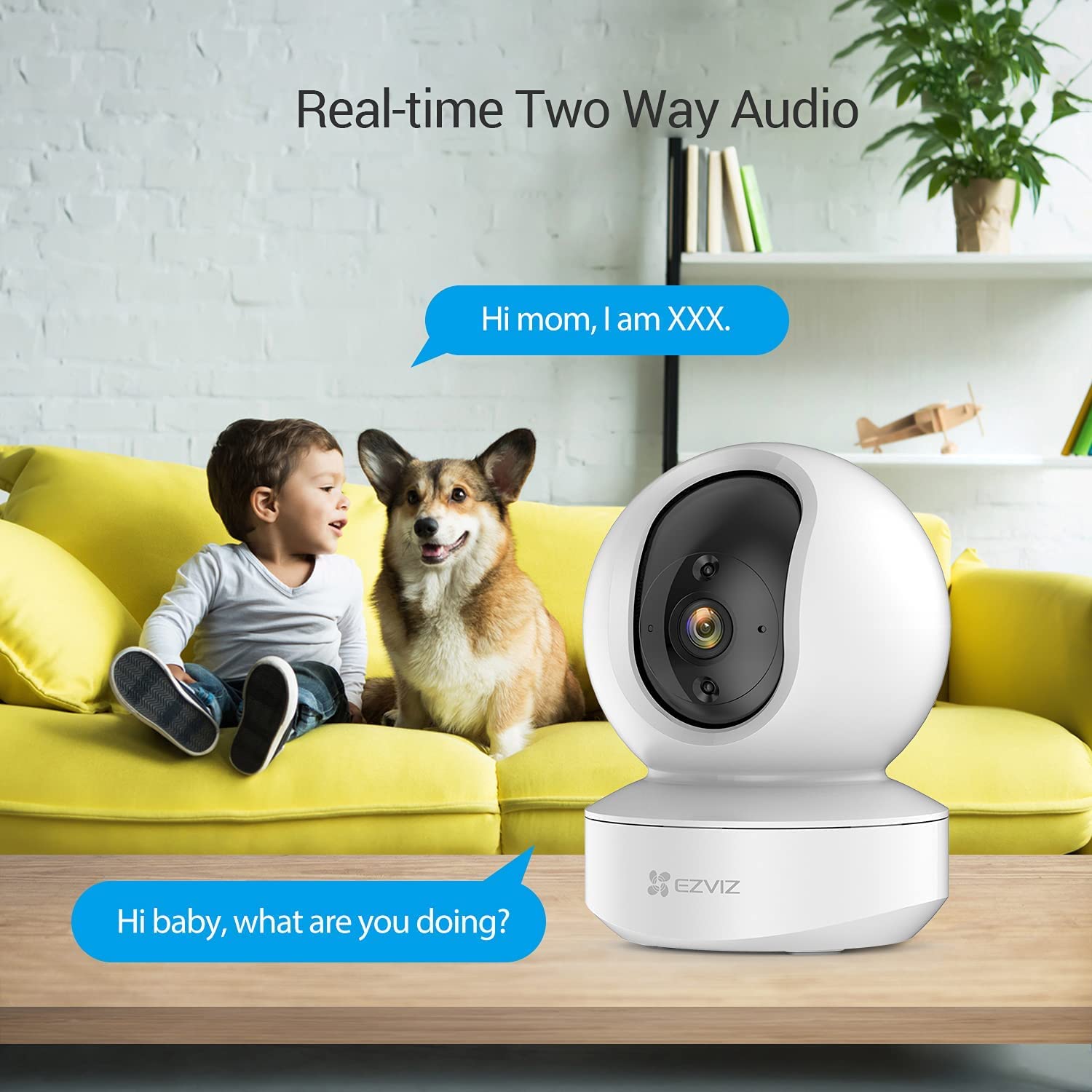 EZVIZ CS-TY1(1080P) Smart Home WiFi CCTV Camera with Motion Detection | Smart Tracking | Two Way Talk | Smart Night Vision | Sleep Mode and MicroSD Card Slot Alexa Voice Control Features - Image 5