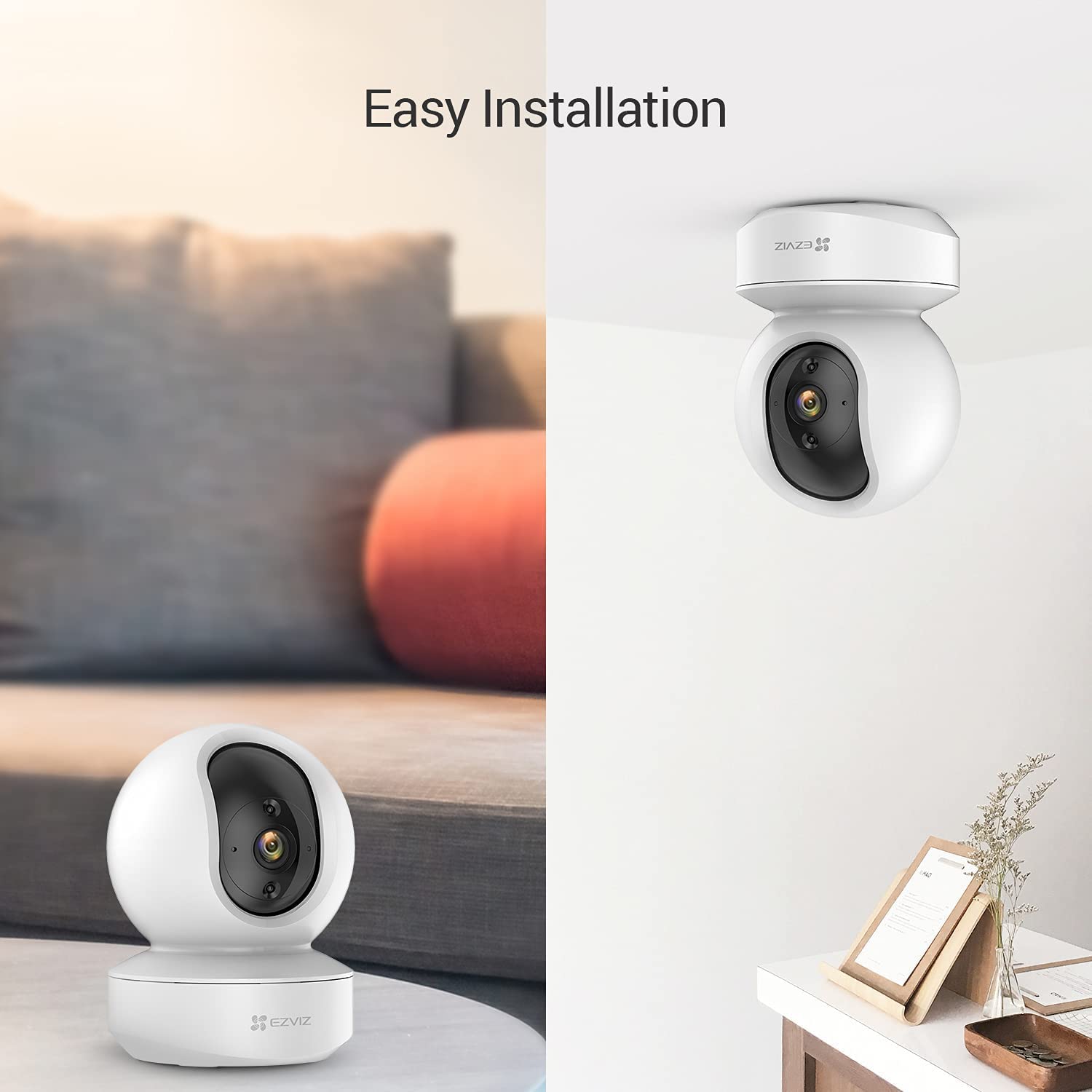 EZVIZ CS-TY1(1080P) Smart Home WiFi CCTV Camera with Motion Detection | Smart Tracking | Two Way Talk | Smart Night Vision | Sleep Mode and MicroSD Card Slot Alexa Voice Control Features - Image 9