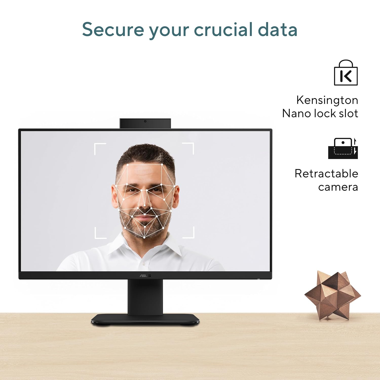 ASUS AiO V440,13th Gen Intel Core i3-1315U, 23.8" FHD,100Hz,All-in-One PC(8GB RAM/512GB SSD/Windows 11/Office 24/Retractable Camera/with Wired Keyboard & Mouse/M365 Basic (1Year)*) V440VAB-KBPC002WS - Image 4