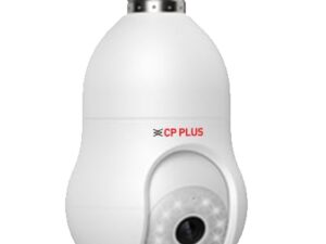 CP PLUS 3 MP Resolution Smart Wi-fi Bulb Security Camera | 360° View | 2 Way Talk | Motion Tracking & Detection Alert | Built-in Siren | Advanced Night Vision | IR Distance 15 Mtr. | CP-T31A