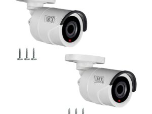 MX Dummy CCTV Camera/Dummy CCTV Bullet Camera (Fake Camera No Audio/No Video) with Battery Operated Red Led Light is Ideal for Home Office - Pack of 2 Visit the MX Store