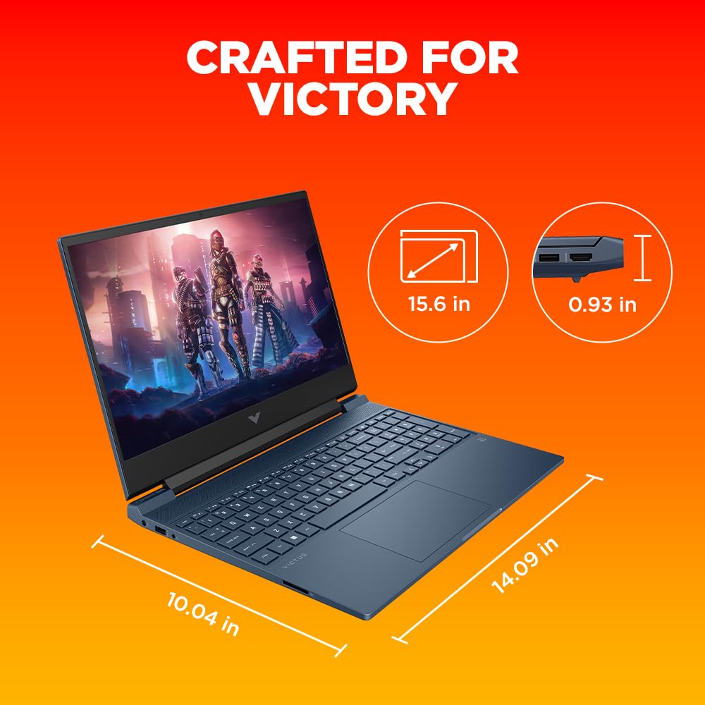 HP Victus Gaming Laptop, AMD Ryzen 5 5600H, AMD 4GB Radeon RX 6500M Graphics, 15.6-inch (39.6 cm), FHD, IPS, 8GB DDR4, 512GB SSD, Backlit KB, B&O (Win 11, Blue, 2.29 kg), fb0147AX, fb0184ax - Image 13