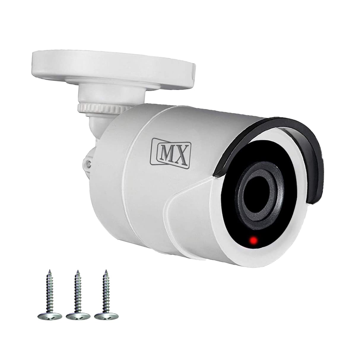 MX Dummy CCTV Camera/Dummy CCTV Bullet Camera (Fake Camera No Audio/No Video) with Battery Operated Red Led Light is Ideal for Home Office - Pack of 2 Visit the MX Store - Image 2