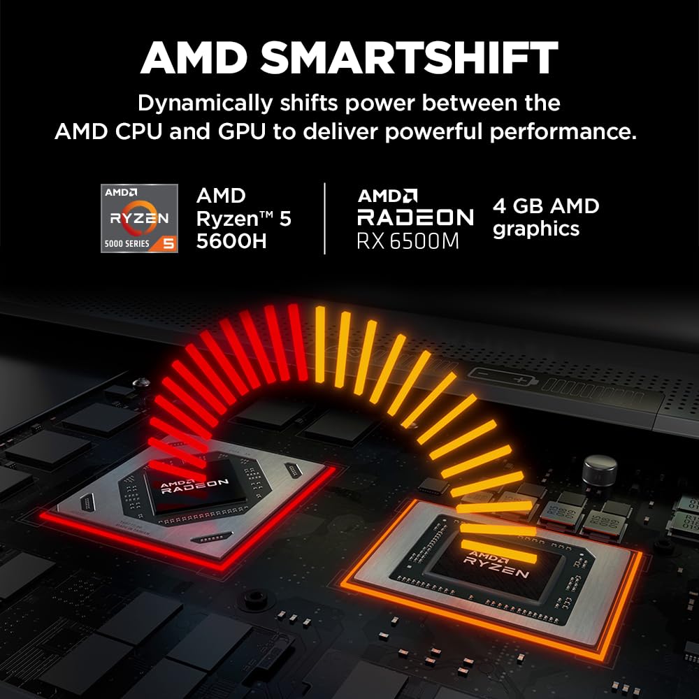 HP Victus Gaming Laptop, AMD Ryzen 5 5600H, AMD 4GB Radeon RX 6500M Graphics, 15.6-inch (39.6 cm), FHD, IPS, 8GB DDR4, 512GB SSD, Backlit KB, B&O (Win 11, Blue, 2.29 kg), fb0147AX, fb0184ax - Image 6