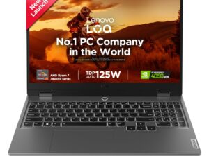 Lenovo Smartchoice LOQ AMD Ryzen 7 7435HS, NVIDIA RTX 4050-6GB, 24GB RAM, 512GB SSD, 15.6"/39.6cm, Windows 11, MS Office Home 2024, Grey, 2.4Kg, 83JC00EGIN, 100% sRGB, 3 Mon. Game Pass Gaming Laptop Visit the Lenovo Store