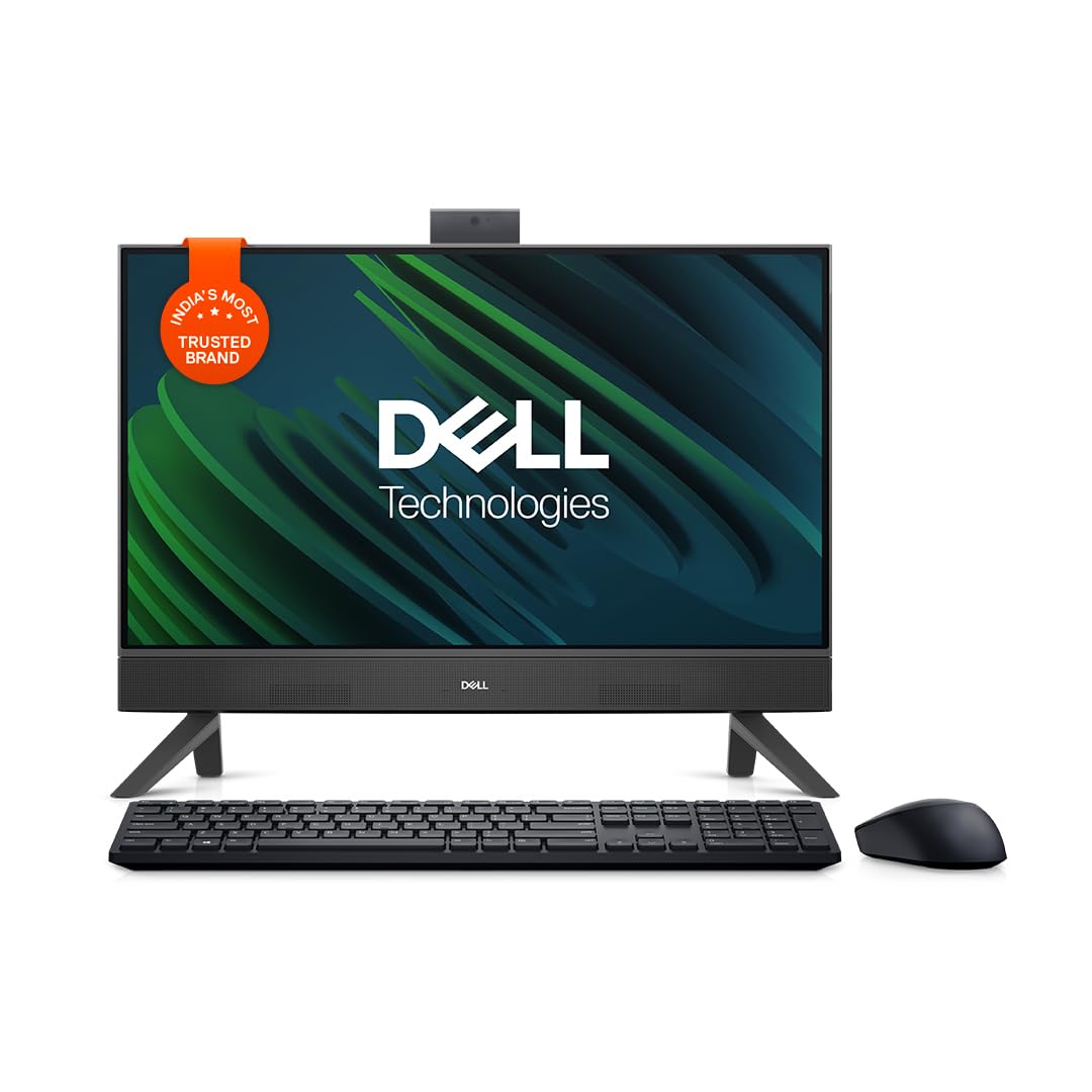 Dell 24" All-in-One PC (5420), 13th Gen Intel i5-1335U, 8GB DDR4, 512GB SSD, 23.8" FHD AG Infinity Narrow Border, Pro Wireless Keyboard + Mouse, Cover Black Molded Chin, Win11 + Office H&S 2021