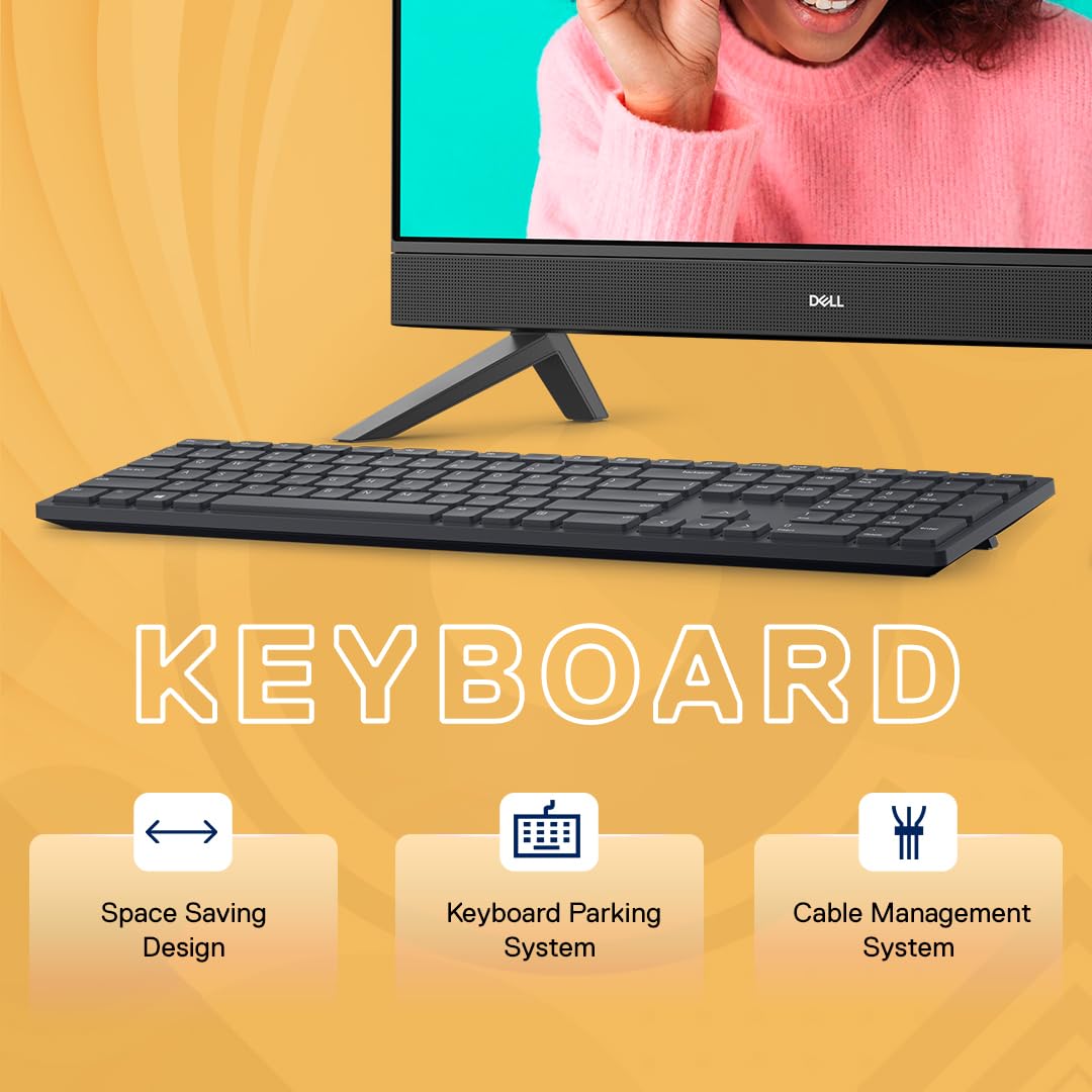 Dell 24" All-in-One PC (5420), 13th Gen Intel i5-1335U, 8GB DDR4, 512GB SSD, 23.8" FHD AG Infinity Narrow Border, Pro Wireless Keyboard + Mouse, Cover Black Molded Chin, Win11 + Office H&S 2021 - Image 6