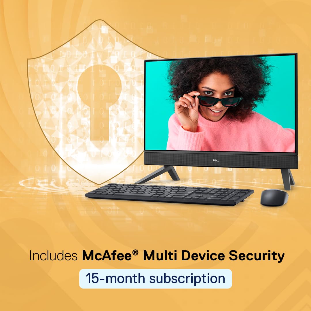 Dell 24" All-in-One PC (5420), 13th Gen Intel i5-1335U, 8GB DDR4, 512GB SSD, 23.8" FHD AG Infinity Narrow Border, Pro Wireless Keyboard + Mouse, Cover Black Molded Chin, Win11 + Office H&S 2021 - Image 7