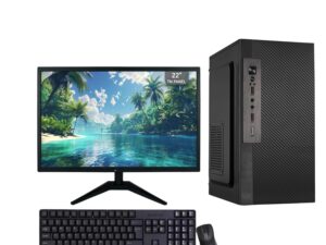 Desktop Computer Set, Core i5 4th Gen, 16GB RAM, 256GB SSD, 22-inch Monitor, Ms Office 2021,Windows 10 Pro