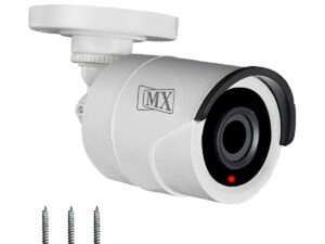 MX Dummy CCTV Camera/Dummy CCTV Bullet Camera (Fake Camera No Audio/No Video) with Battery Operated Red Led Light is Ideal for Home Office