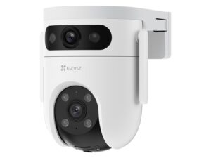 EZVIZ by Hikvision|3K H9C Dual-Lens 4K(5MP+5MP) Pan & Tilt Wi-Fi Camera|2-Way Talk|AI-Powered Human/Vehicle Detection|Active Defense with Siren and Strobe Light|Weatherproof Design|Upto 512GB Support