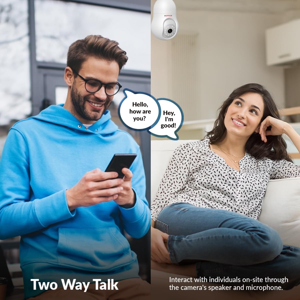 CP PLUS 3 MP Resolution Smart Wi-fi Bulb Security Camera | 360° View | 2 Way Talk | Motion Tracking & Detection Alert | Built-in Siren | Advanced Night Vision | IR Distance 15 Mtr. | CP-T31A - Image 2